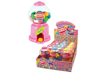 Double Bubble Mini Gumball Dispenser 12ct