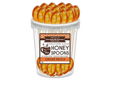 Ginger Peach Honey Spoons Tub 1/30ct