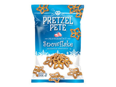 Peppermint Snowflake Seasoned Pretzels 12/6oz