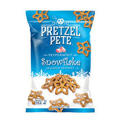 Peppermint Snowflake Seasoned Pretzels 12/6oz