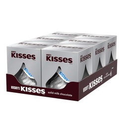 Solid Milk Chocolate Kiss 1.45oz 4/6ct