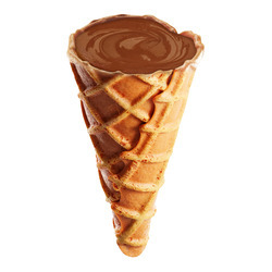 Mini Milk Chocolate Filled Waffle Cones 10lb