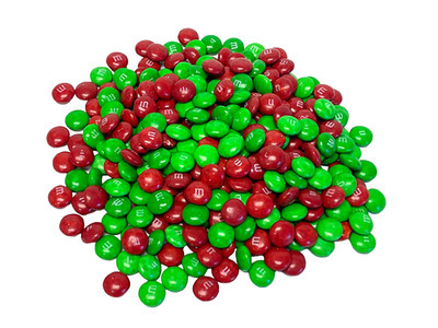 Mini Milk Chocolate Red & Green M&Ms 25lb