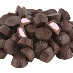Mini Dark Chocolate Flavored Raspberry Cups 10lb