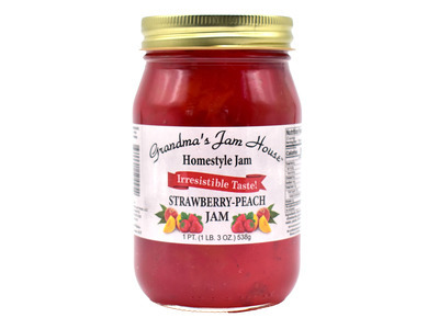 Homestyle Strawberry-Peach Jam 12/16oz