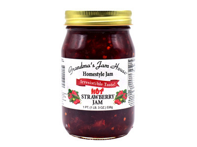 Homestyle Hot Strawberry Jam 12/16oz