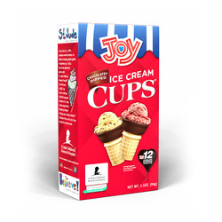 Chocolatey Dipped Cake Cup Cones 10/12ct
