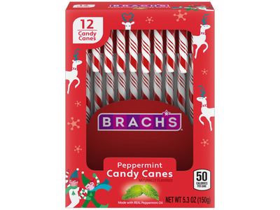 Red & White Peppermint Candy Canes 48/12ct