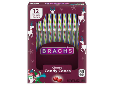 Cherry Candy Canes 24/12ct