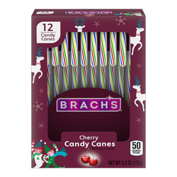 Cherry Candy Canes 24/12ct