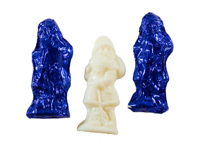 White Chocolate Santas 48ct
