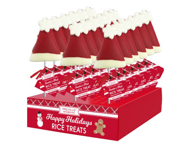 Santa's Hat Rice Crispy Treats 18ct