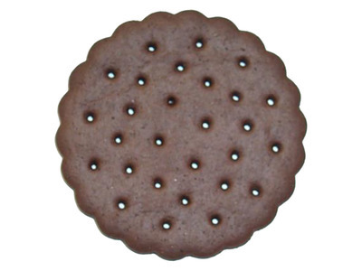 3" Chocolate Ice Cream Wafers 310ct/18lbs