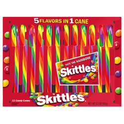 Skittles Candy Canes 24/12ct