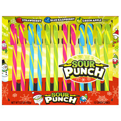 Sour Punch Candy Canes 24/12ct