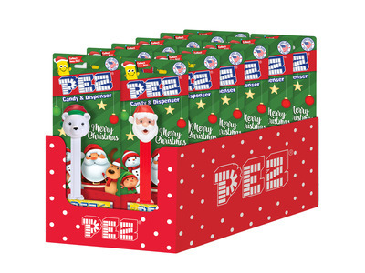 Christmas Dispensers with Candy 3/12ct