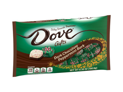 Dove Dark Chocolate Peppermint Bark Holiday Bag 36/7.94oz