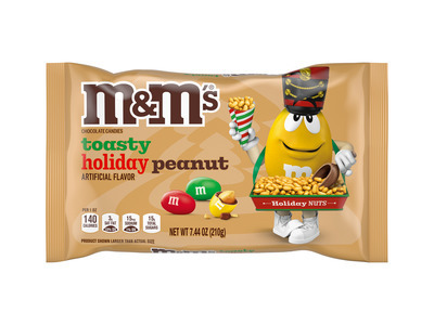 Toasty Holiday Peanut M&M's 24/7.44oz