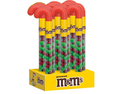 M&M Peanut Filled Canes 12/1.74oz
