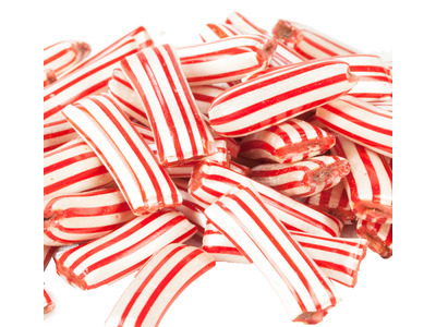 Chocolate Filled Peppermint Straws 15lb