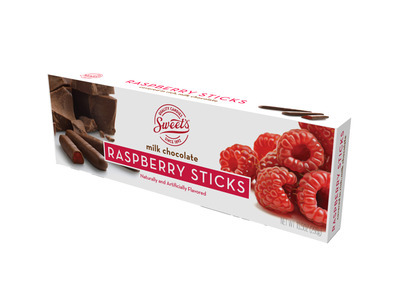 Milk Chocolate Raspberry Sticks 12/10.5oz