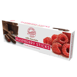 Milk Chocolate Raspberry Sticks 12/10.5oz