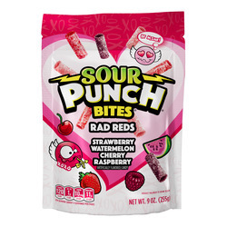 Sour Punch Rad Reds Bites 6/9oz