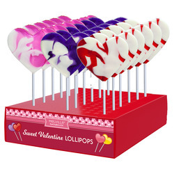 Swirl Heart Lollipops 24ct