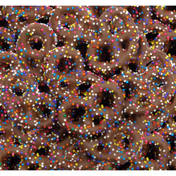 Chocolate Covered Celebration Pretzels 15lb