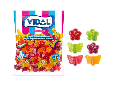 Gummi Flowers & Butterflies 12/2.2lb