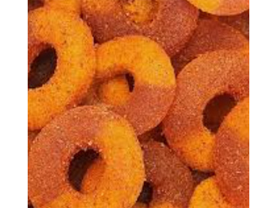Chamoy Peach Gummy Rings 4/5lb
