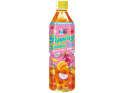 Dragon Fruit + Mango Popping Bubble Tea 12/16.9oz