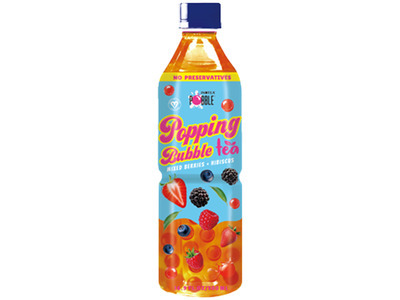 Mixed Berries + Hibiscus Popping Bubble Tea 12/16.9oz
