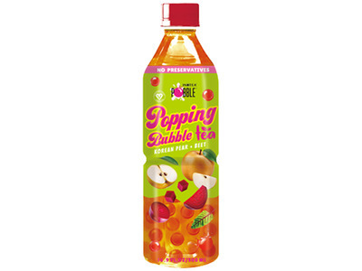 Korean Pear + Beet Popping Bubble Tea 12/16.9oz