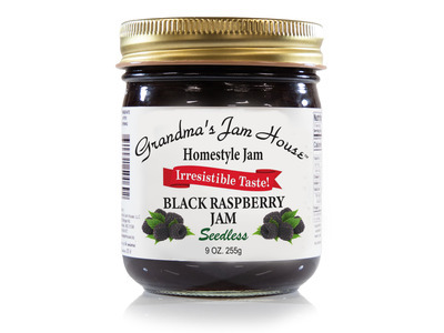 Black Raspberry Seedless Jam 12/9oz