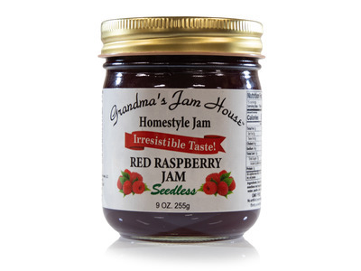 Red Raspberry Seedless Jam 12/9oz