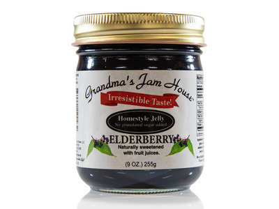 Low Sugar Elderberry Jam 12/9o