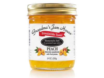 Low Sugar Peach Jam 12/9oz