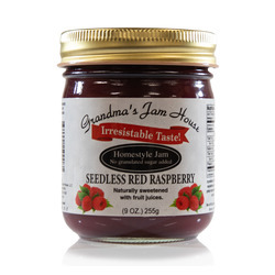 Low Sugar Seedless Red Raspberry Jam 12/9oz