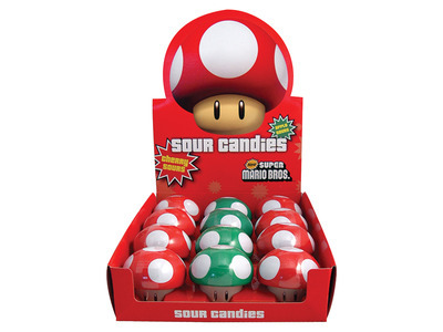Nintendo Mushroom Sour Candy Tin 12ct