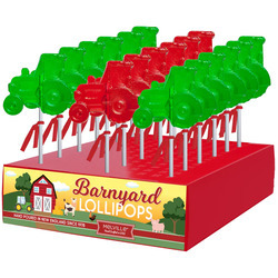 Barnyard Tractor Lollipops 24ct