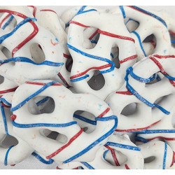 Red, White & Blue Striped Pretzels 15lb