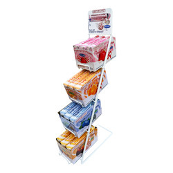 45ct Cream Hard Candy Rolls & Display Rack 1ct
