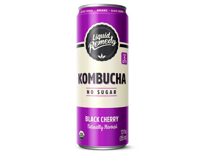 Black Cherry Kombucha 12/12oz