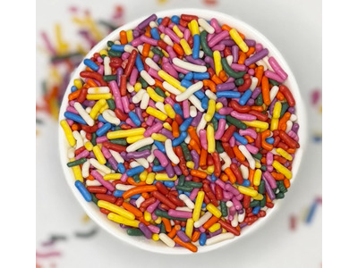 Natural Vibrant Rainbow Sprinkles 10lb