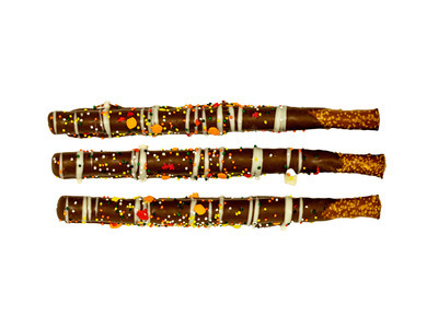 Fall Milk Chocolate Covered Pretzel Rods 24/3ct