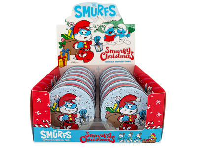 Smurfy Christmas Tin 12ct