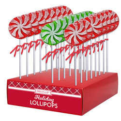 Frosted Peppermint Pinwheel Lollipops 24ct
