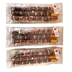 Dark Chocolatey Dipped Pretzel Rods 24/3ct