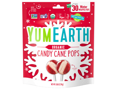 Organic Candy Cane Pops 6/6.56oz